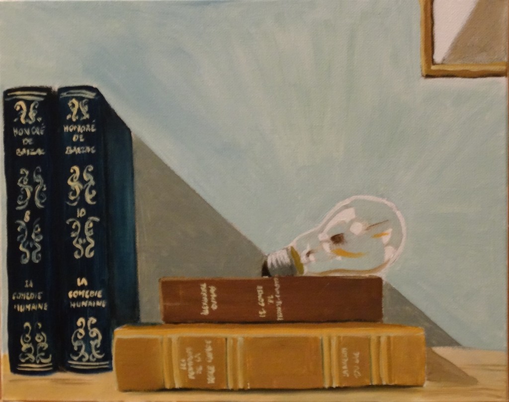 27/08/2014 : La Lecture - Huile sur toile 30 x 24 cm