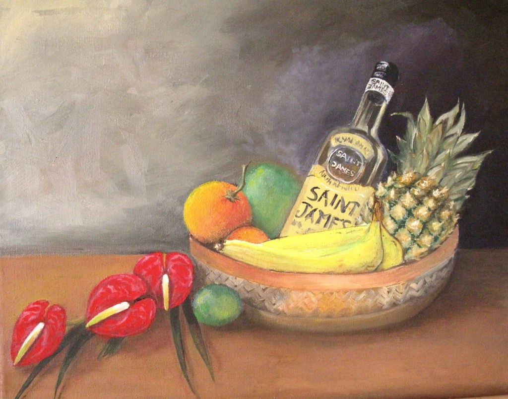 11/09/2014 : Panier martiniquais - Huile sur toile 