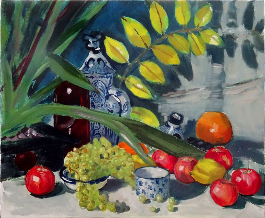 15/09/2014 : Salade de Fruits - Huile sur toile 46 x 38 cm