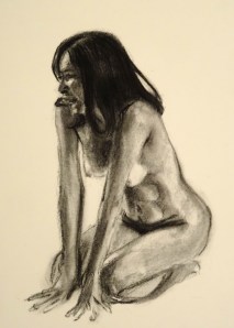 16/10/2014 : Nu - Fusain 