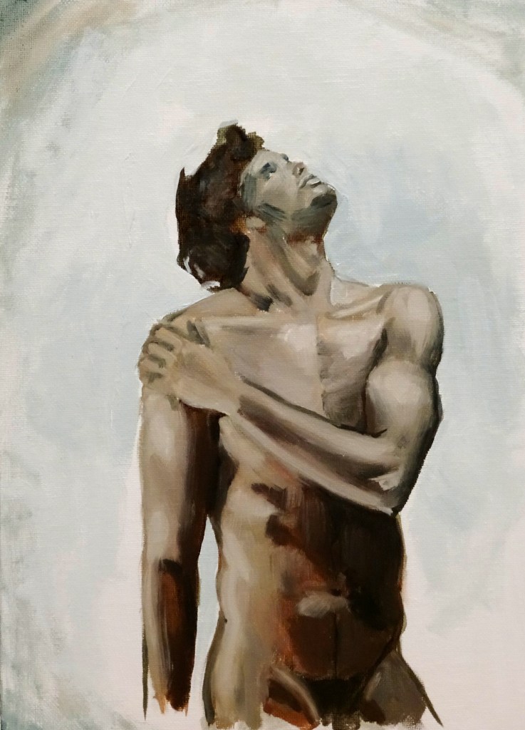 18/11/2014 : Homme inspiré - Huile sur toile 24 x 32 cm