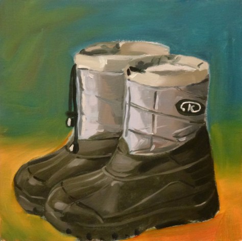 12/01/2015 : Les Après-ski - Huile sur toile 30 x 30 cm