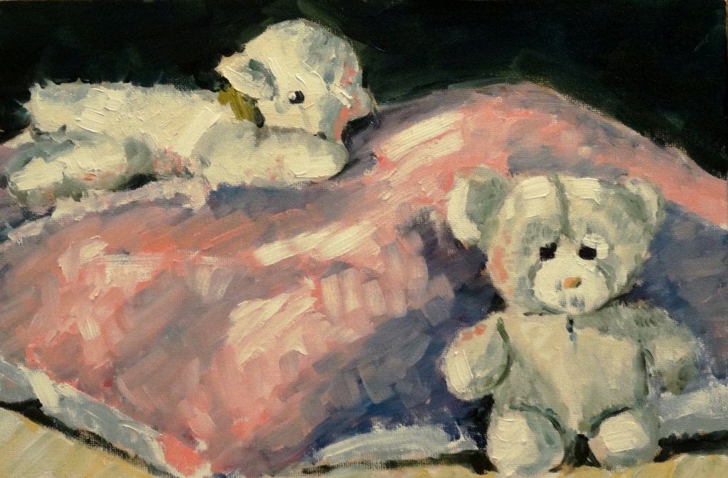 14/01/2015 : Ours - Huile sur toile 20 x 30 cm