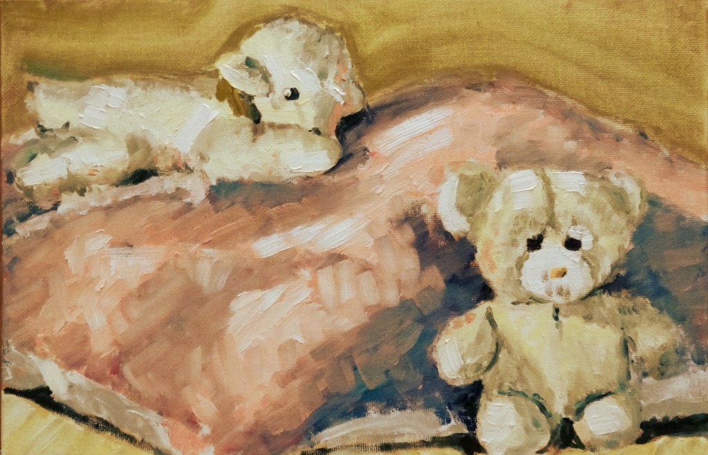 2014.01.14 : Ours - Huile sur Toile 20 x 30 cm