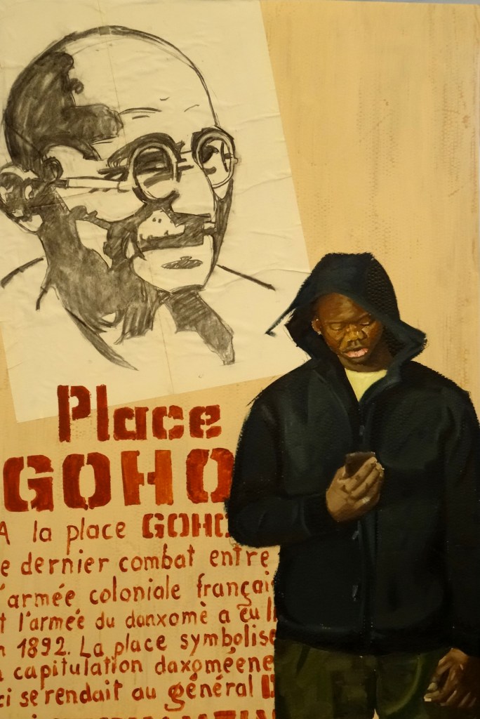 15/03/2015 : Place Goho - Huile sur toile, Acrylique et collage  133 x 90 cm 