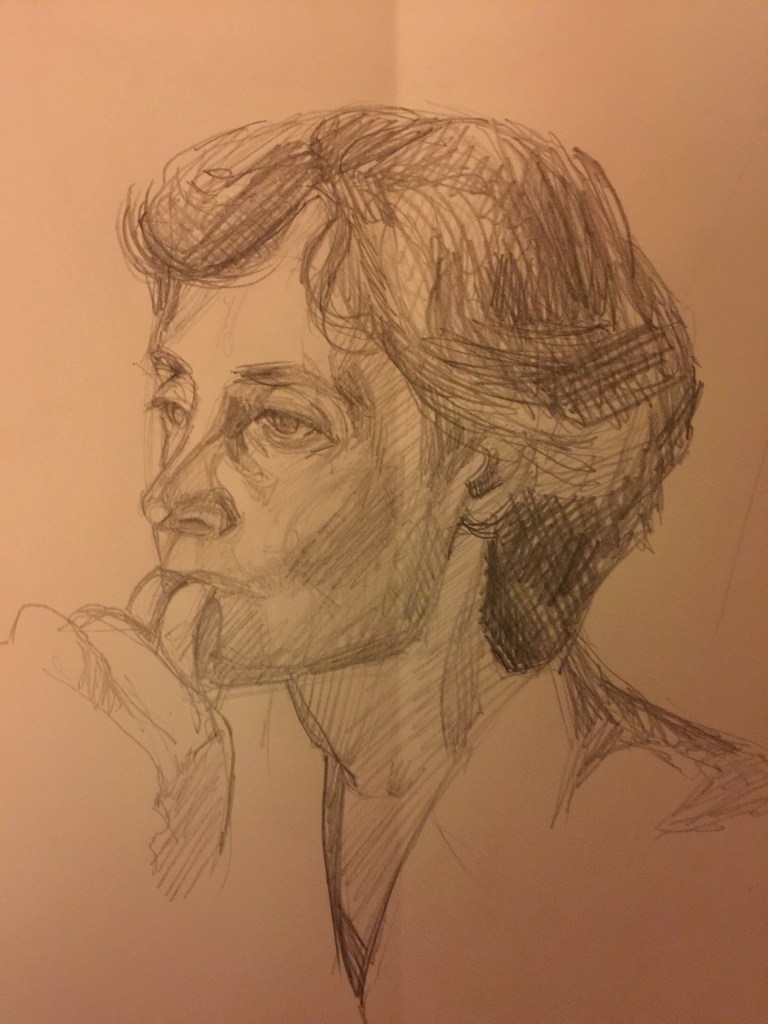 18/09/2015 - Isabelle 15 x 15 cm crayon à papier HB