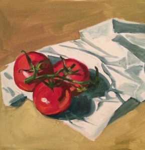 23/09/2015 - Tomates 30 x 30 cm huile sur toile